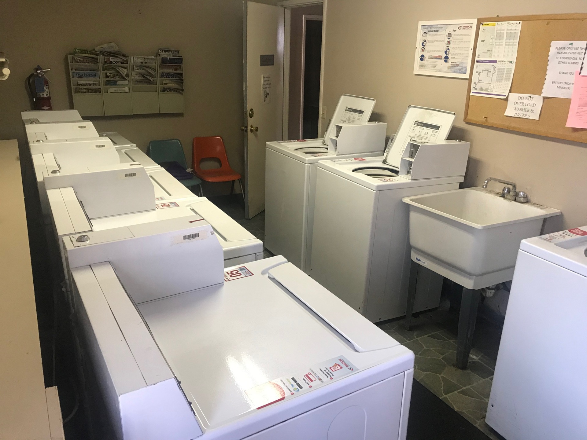 Goldentree Apartments laundry room in Portage Michigan
